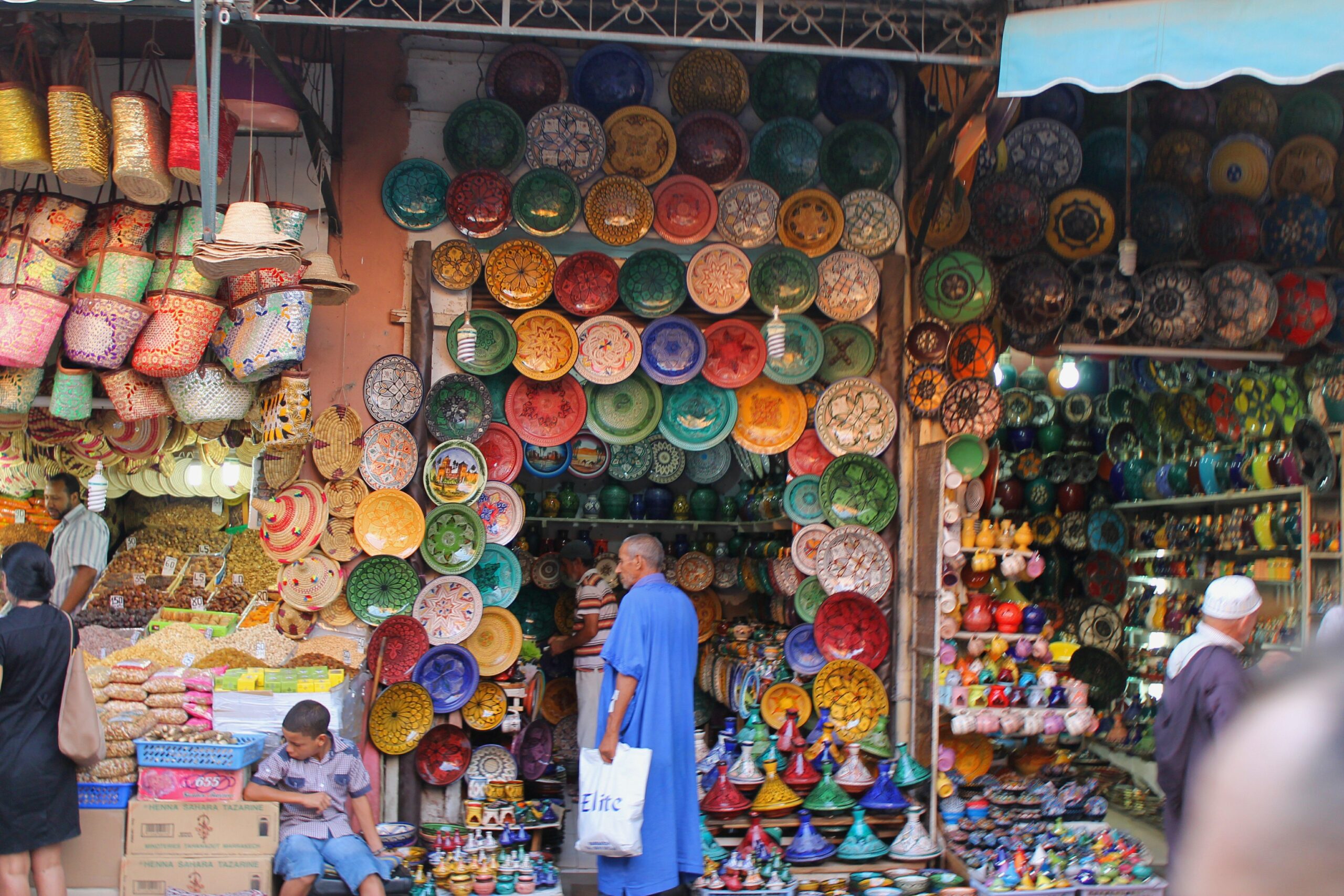De compras por la ciudad de Marrakech