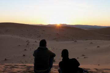 Atardeceres en el desierto de Marruecos